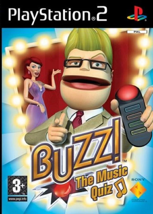 Buzz!: The Music Quiz PAL for Sony Playstation 2/PS2 from Sony (SCES 53304)