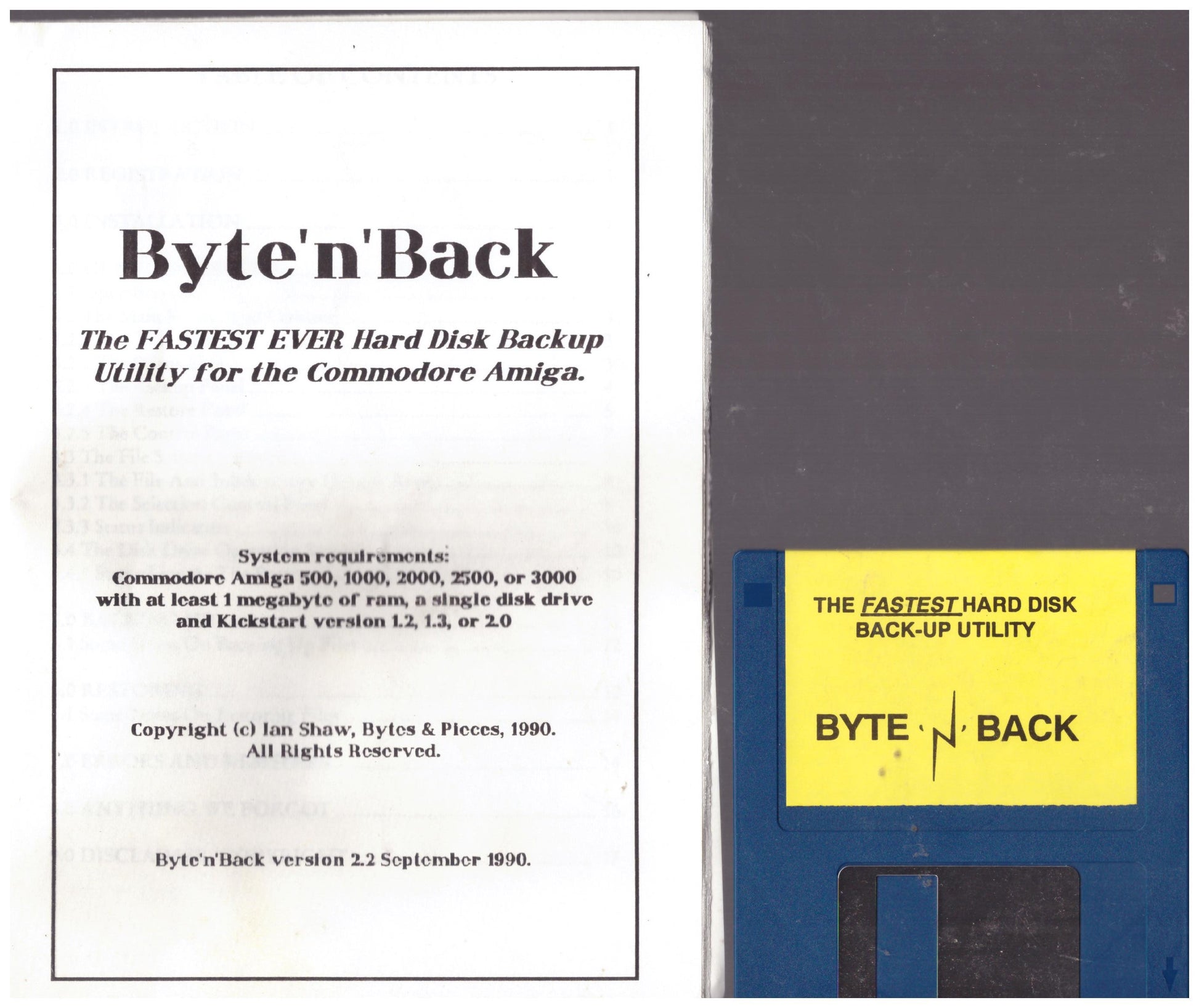 Byte 'N' Back for Commodore Amiga from Bytes & Pieces