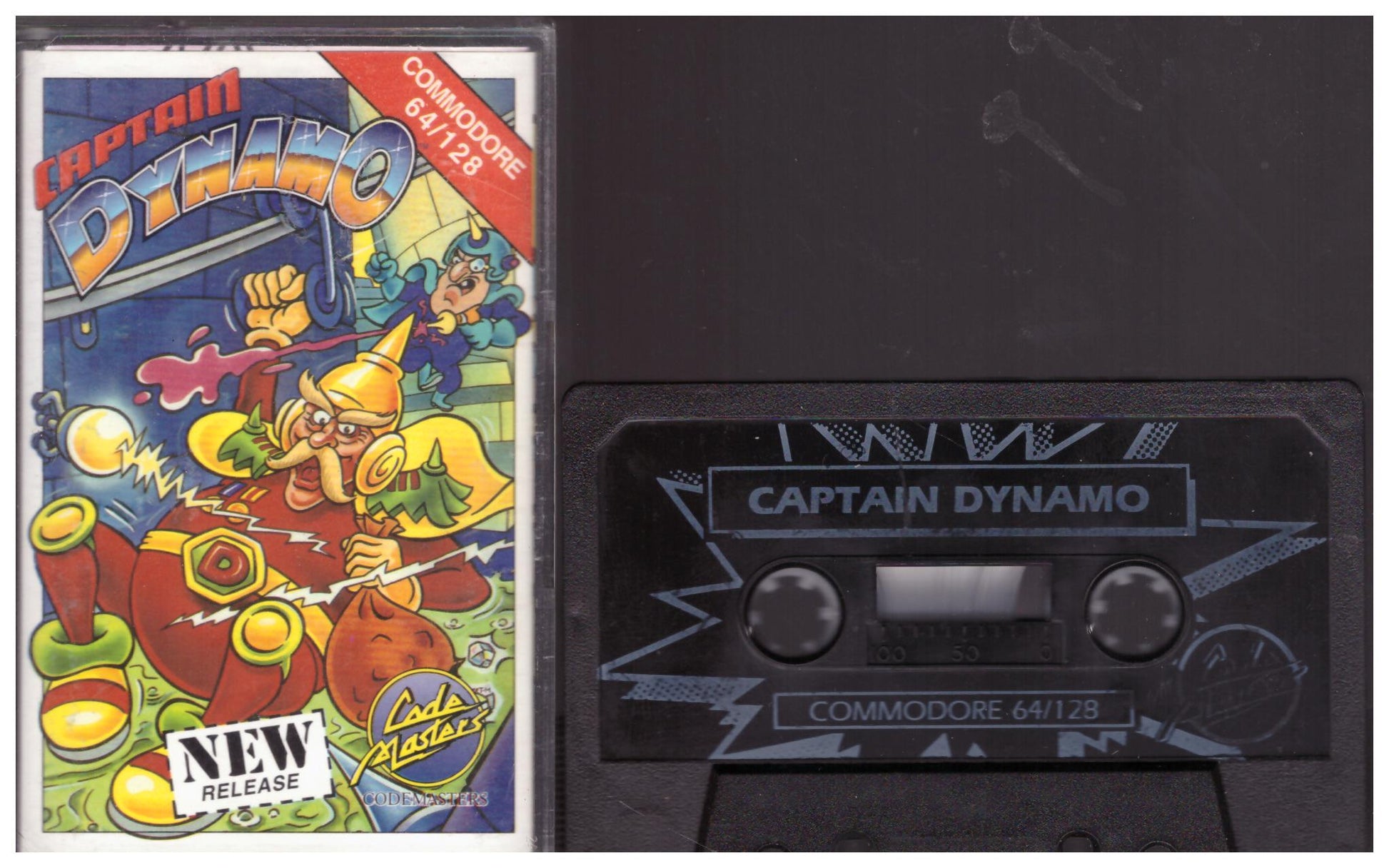 Captain Dynamo for Commodore 64 from Codemasters (1701)