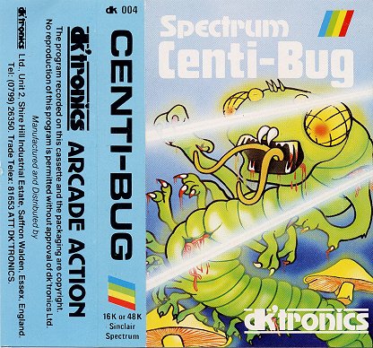 Centi-Bug for Spectrum by Dk'tronics on Tape