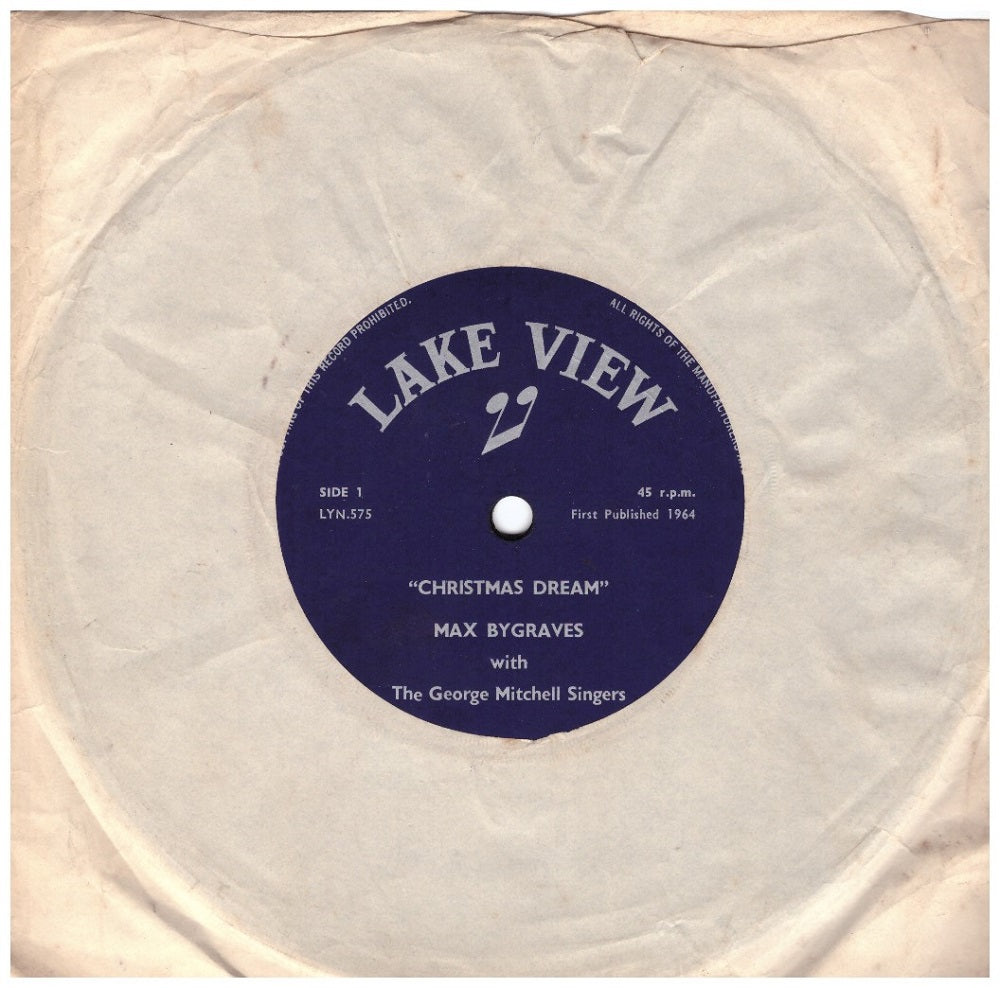 7" 45RPM Christmas Dream/Jingle Bells by Max Bygraves from Lake View (LYN.575)