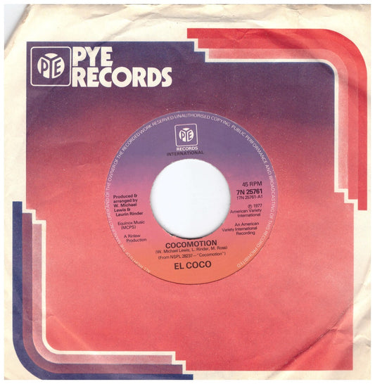 7" 45RPM Cocomotion/Love To The World by El Coco from Pye International