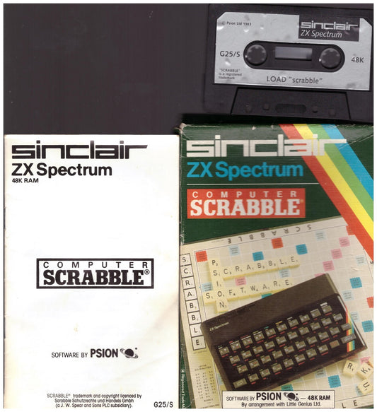 Computer Scrabble for Spectrum by Psion/Sinclair on Tape (G25/S)