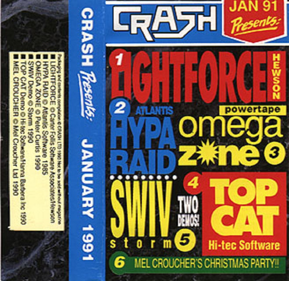 Crash Presents: Jan 91 Tape One Covertape for ZX Spectrum