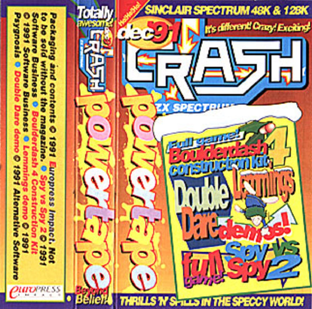 Crash Powertape December 91 for ZX Spectrum