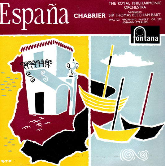 7" 45RPM Espana/Morning Papers by Chabrier/Johann Strauss from Fontana