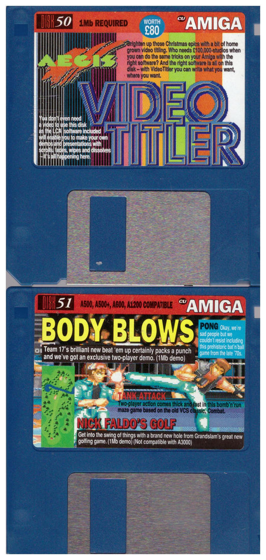 CU Amiga February 1993 Coverdisks 50/51 for Commodore Amiga