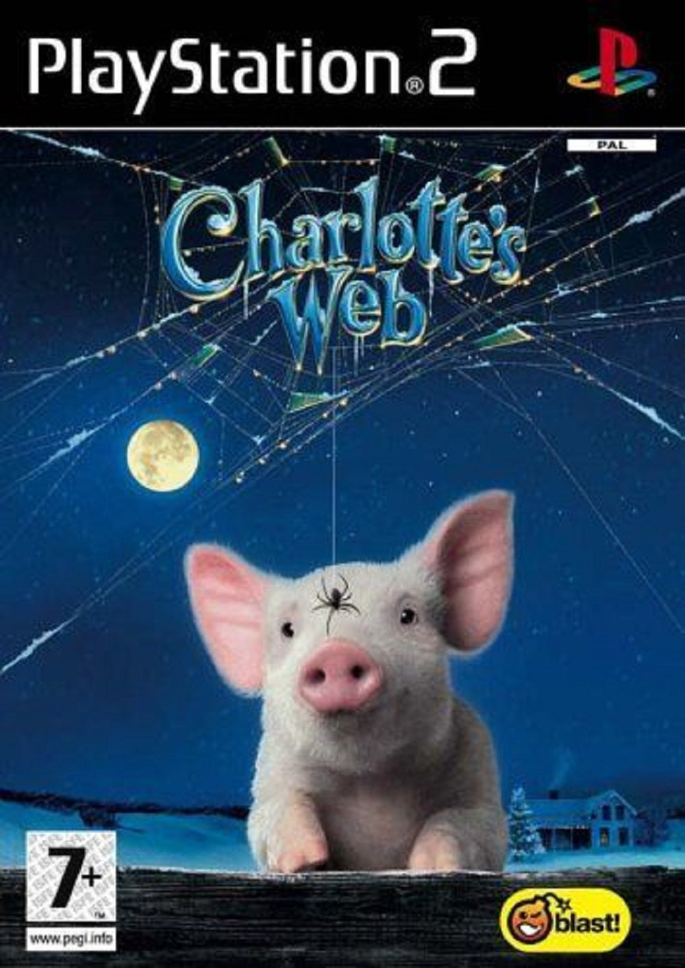 Charlotte's Web PAL for Sony Playstation 2/PS2 from Blast Entertainment (SLES 54657)