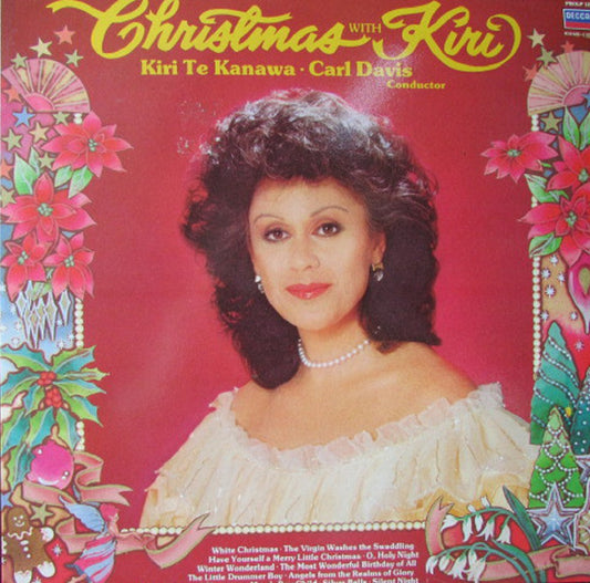 Christmas With Kiri vinyl, Kiri Te Kanawa holiday album, Decca Christmas vinyl, vintage Christmas LP, Kiri Te Kanawa classical Christmas music