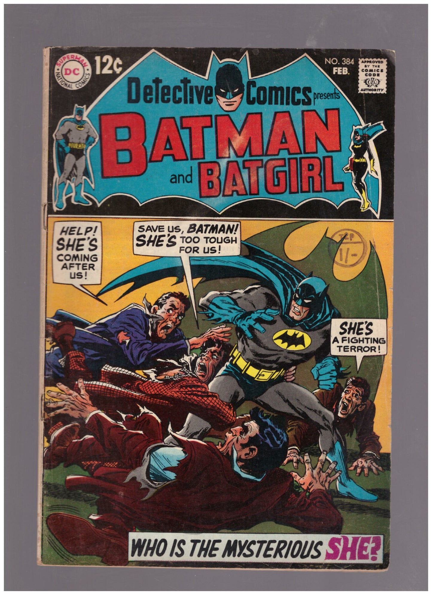 Detective Comics Presents Batman And Batgirl #384 Feb 1969 from DC Comics