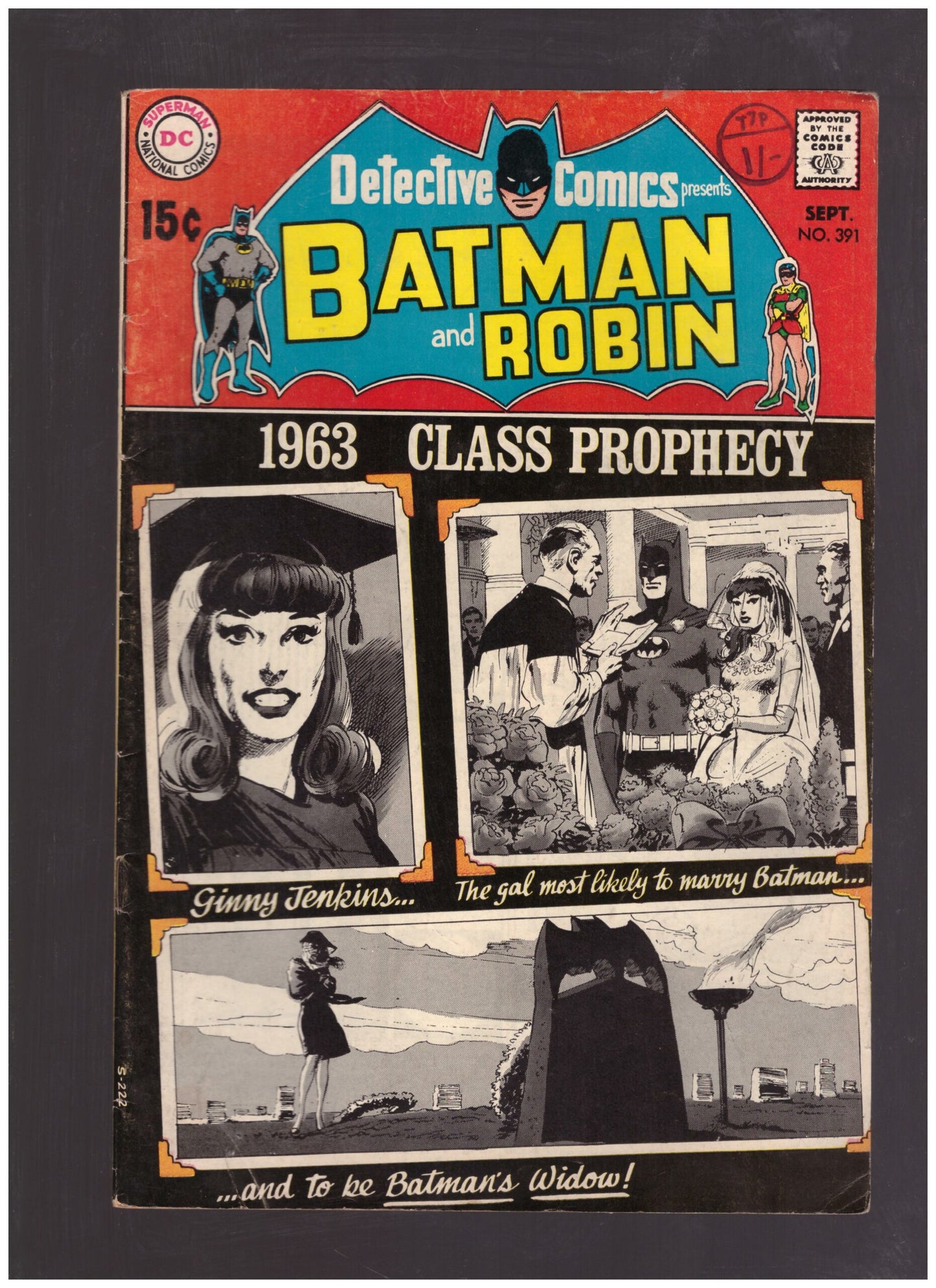 Detective Comics Presents Batman And Robin #391 Sep 1969 from DC Comics