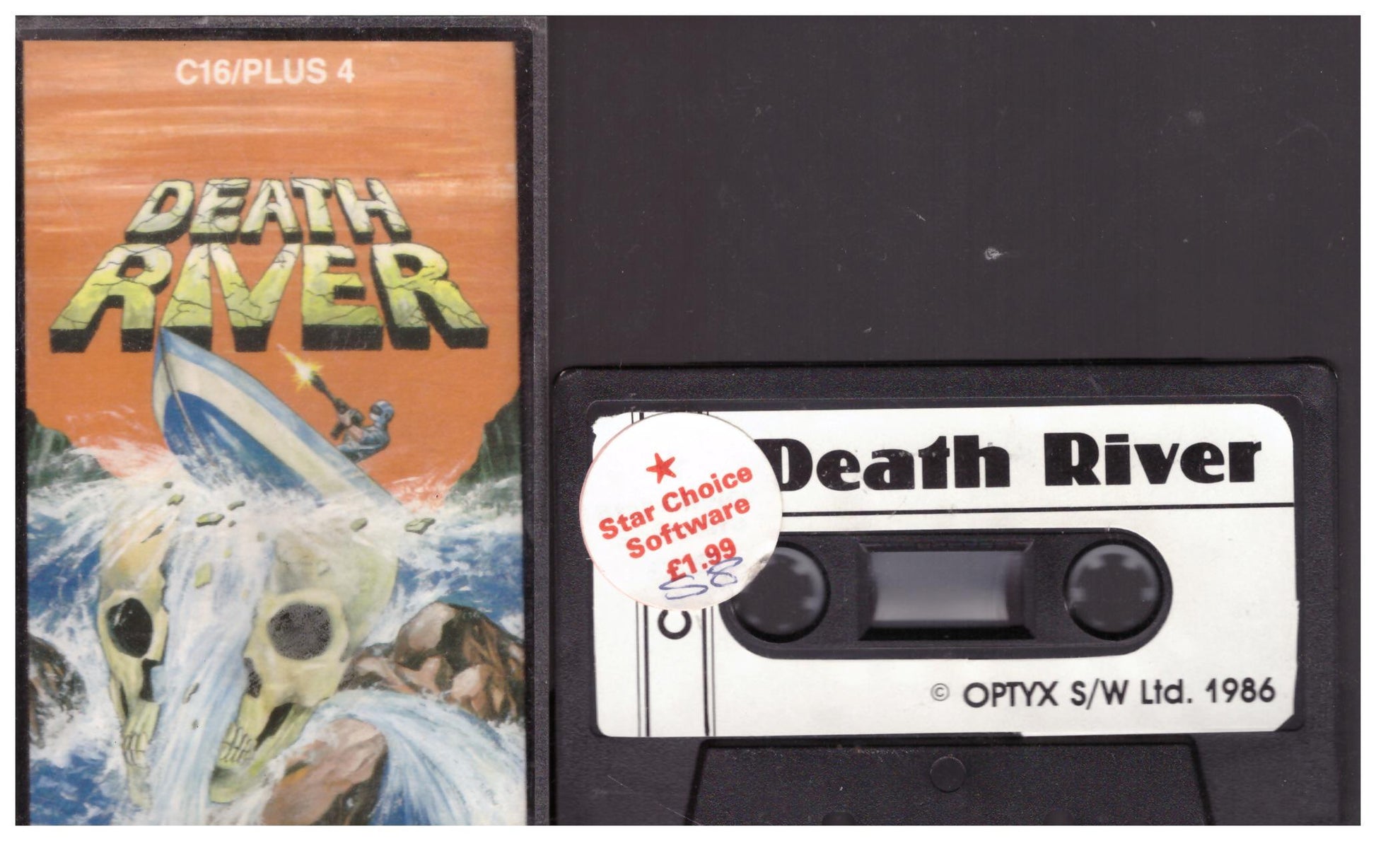 Death River for Commodore 16/Plus 4 from Optyx Software