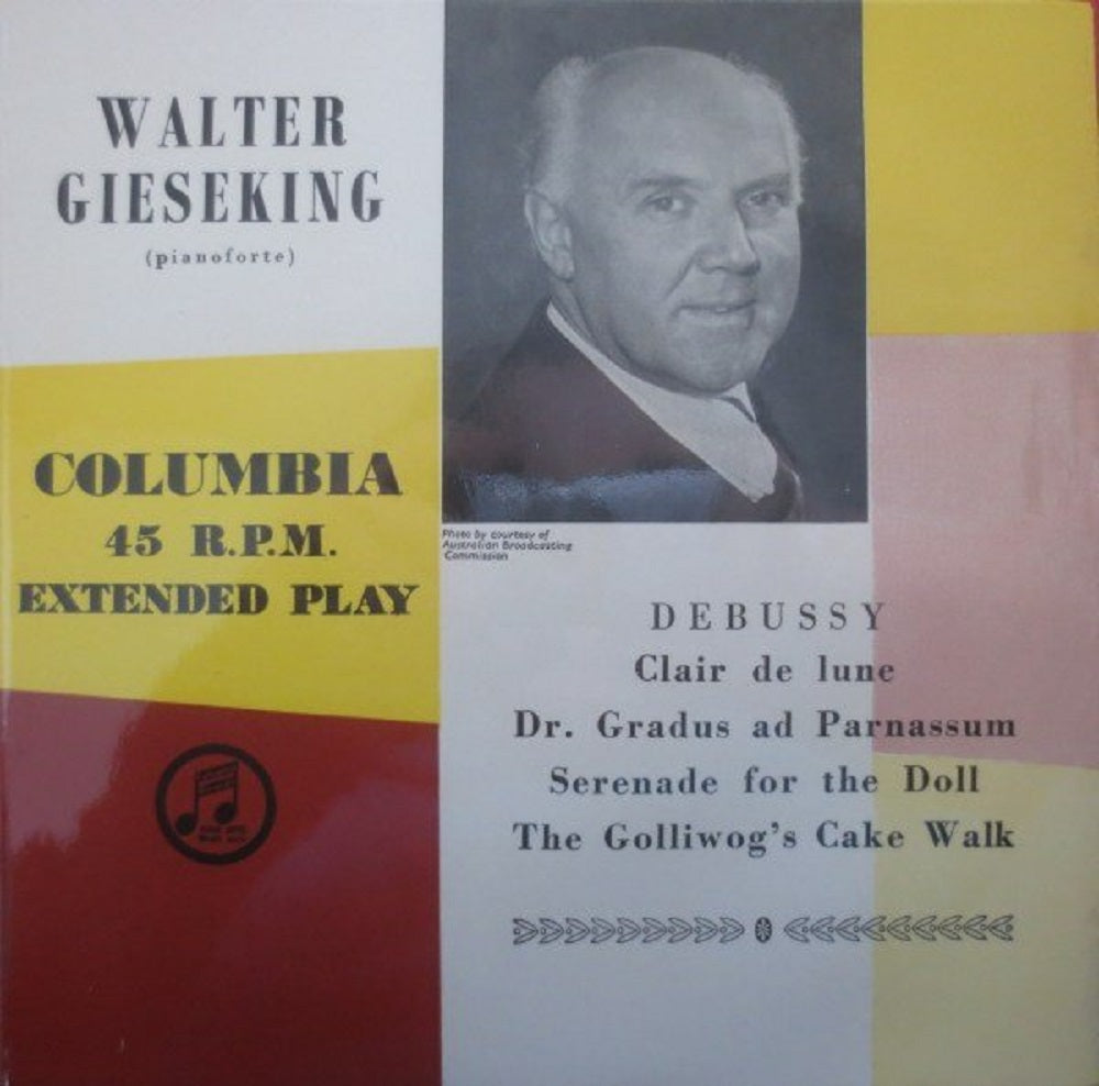 7" 45RPM Debussy EP by Walter Gieseking from Columbia