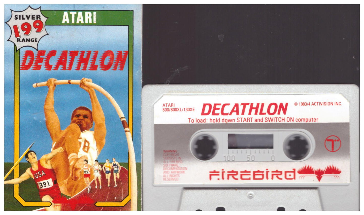 Decathlon for Atari 8-Bit Computers from Firebird