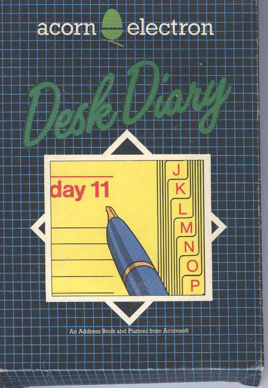 Desk Diary for Acorn Electron from AcornSoft on Tape