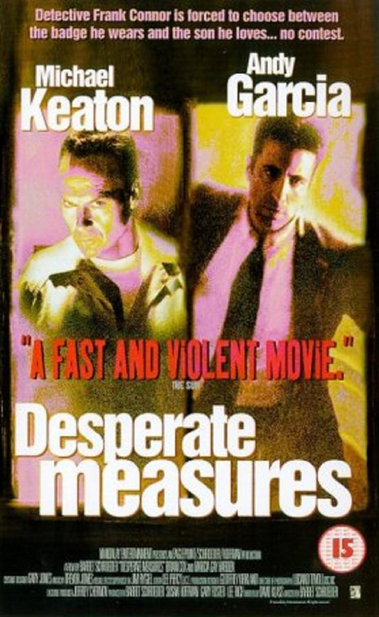 Desperate Measures VHS from Entertainment In Video (EVV 1409)