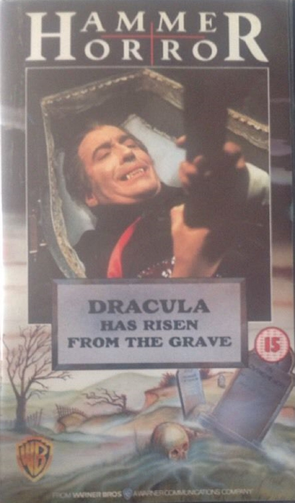 Dracula Has Risen From The Grave on VHS from Hammer Horror/Warner Bros (PES 11069)