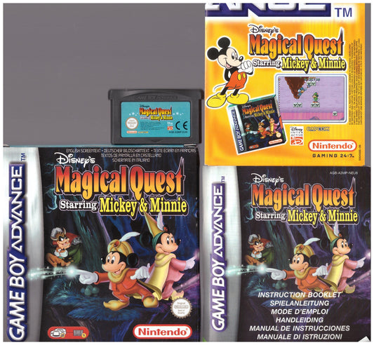 Disney's Magical Quest Starring Mickey & Minnie for Nintendo Gameboy Advance from Capcom (AGB P A3MP)