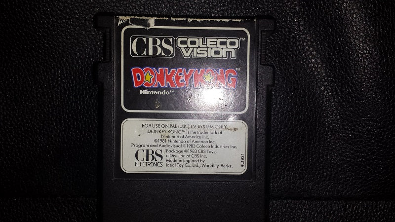 Donkey Kong for CBS ColecoVision from Nintendo/Coleco