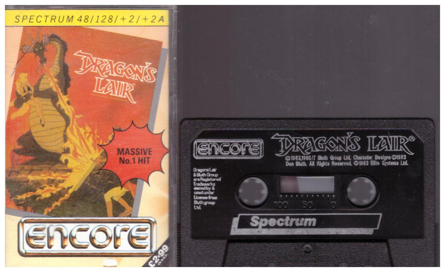 Dragon's Lair for ZX Spectrum from Encore