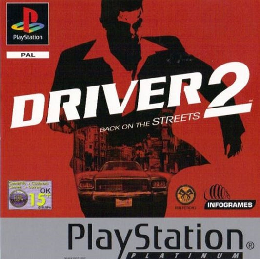 Driver 2: Back On The Streets PAL for Sony Playstation 1/PS1/PSX from Infogrames (SLES 02993)