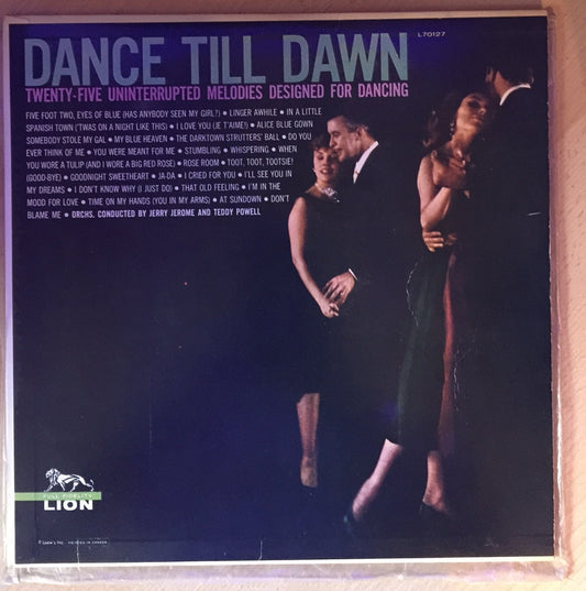 Dance Till Dawn by Jerry Jerome/Teddy Powell from Lion (L70127)