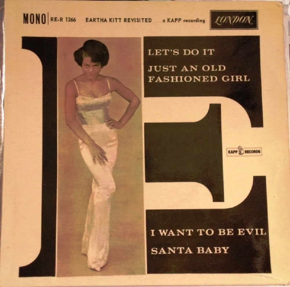 7" 45RPM Eartha Kitt Revisited EP from London Records (RE-R 1266)