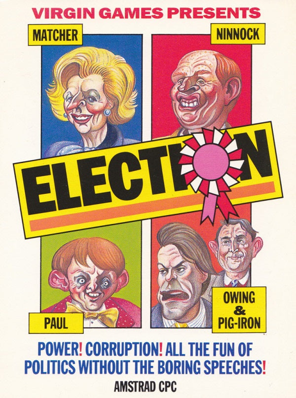 Election for Amstrad CPC by Virgin Games on Tape