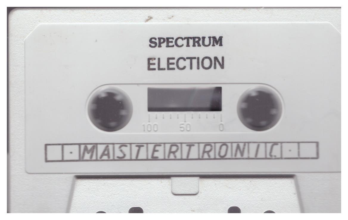 Election Tape Only for ZX Spectrum from Mastertronic