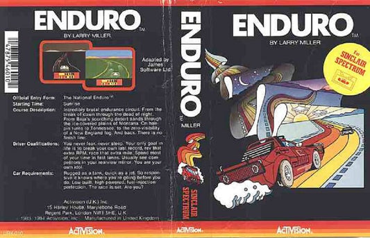 Enduro for ZX Spectrum from Activision (URK-010)