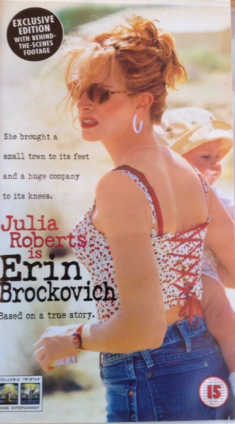 Erin Brockovich VHS from Columbia Tristar Home Entertainment (CVR 30598W)