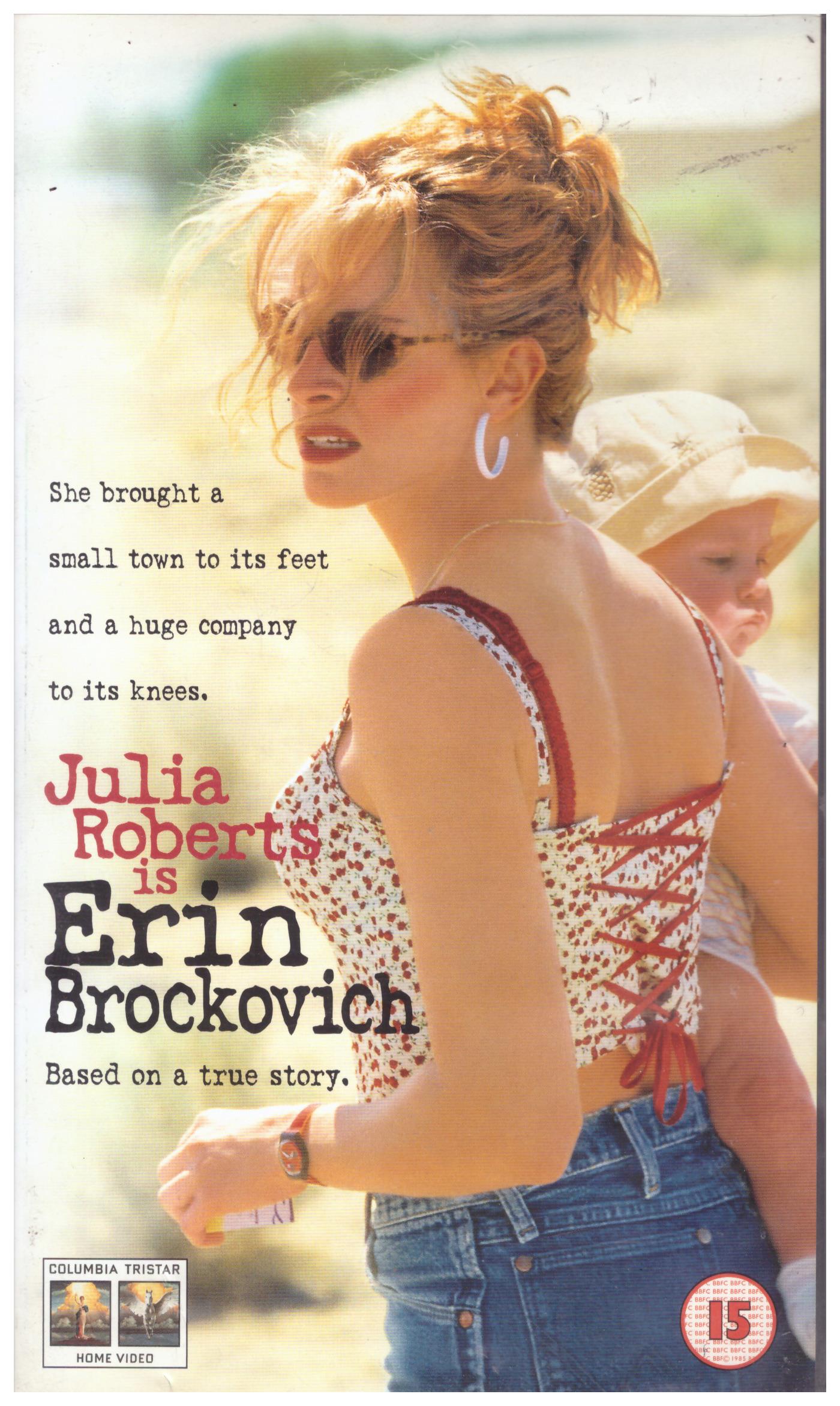 Erin Brockovich VHS from Columbia Tristar Home Entertainment (CVR 30598)