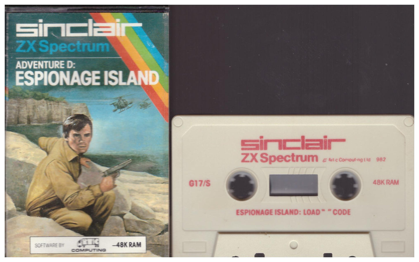 Espionage Island for ZX Spectrum from Artic Computing/Sinclair (G17/S)