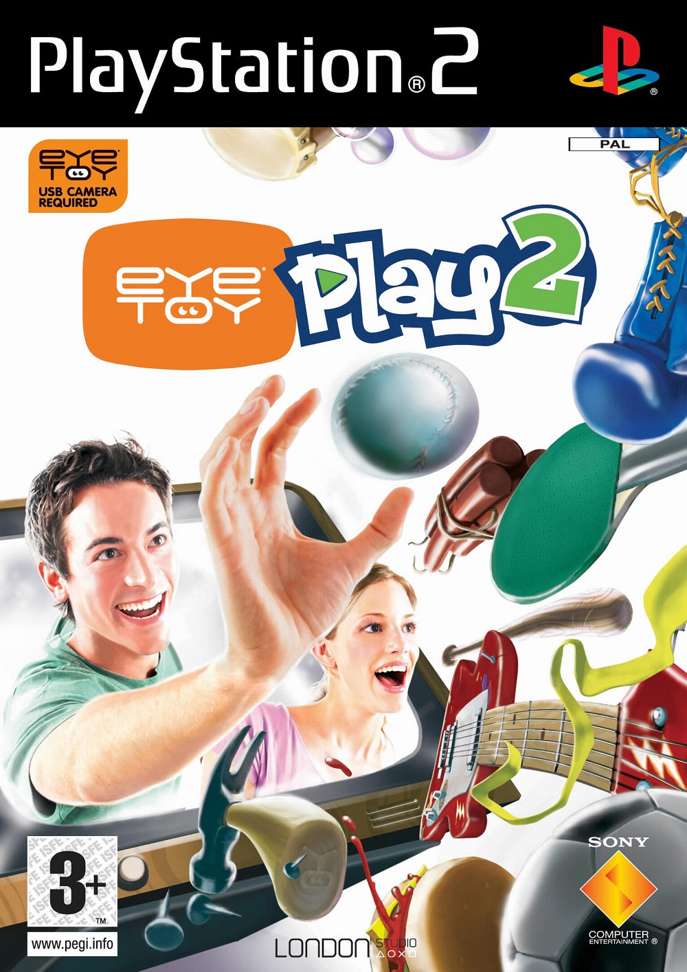 EyeToy: Play 2 PAL for Sony Playstation 2/PS2 from Sony Computer Entertainment (SCES 52748)