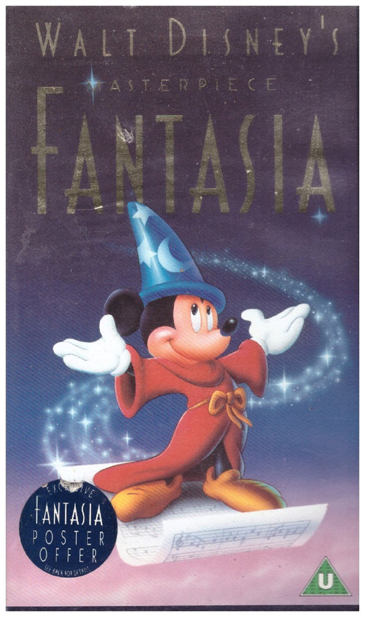 Fantasia VHS, Walt Disney Fantasia VHS classic animation