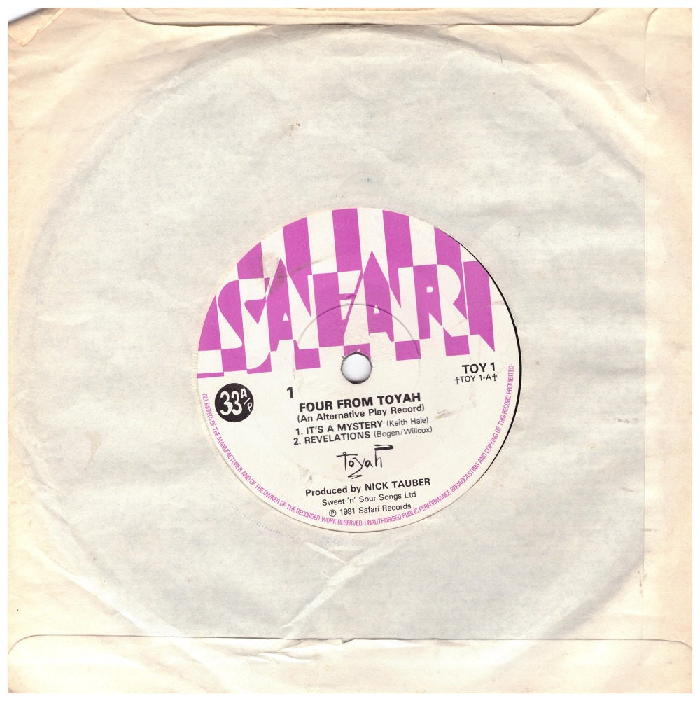 7" 33RPM Four From Toyah EP by Toyah from Safari Records (TOY 1)-1