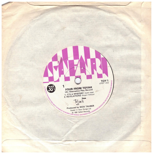 7" 33RPM Four From Toyah EP by Toyah from Safari Records (TOY 1)-1