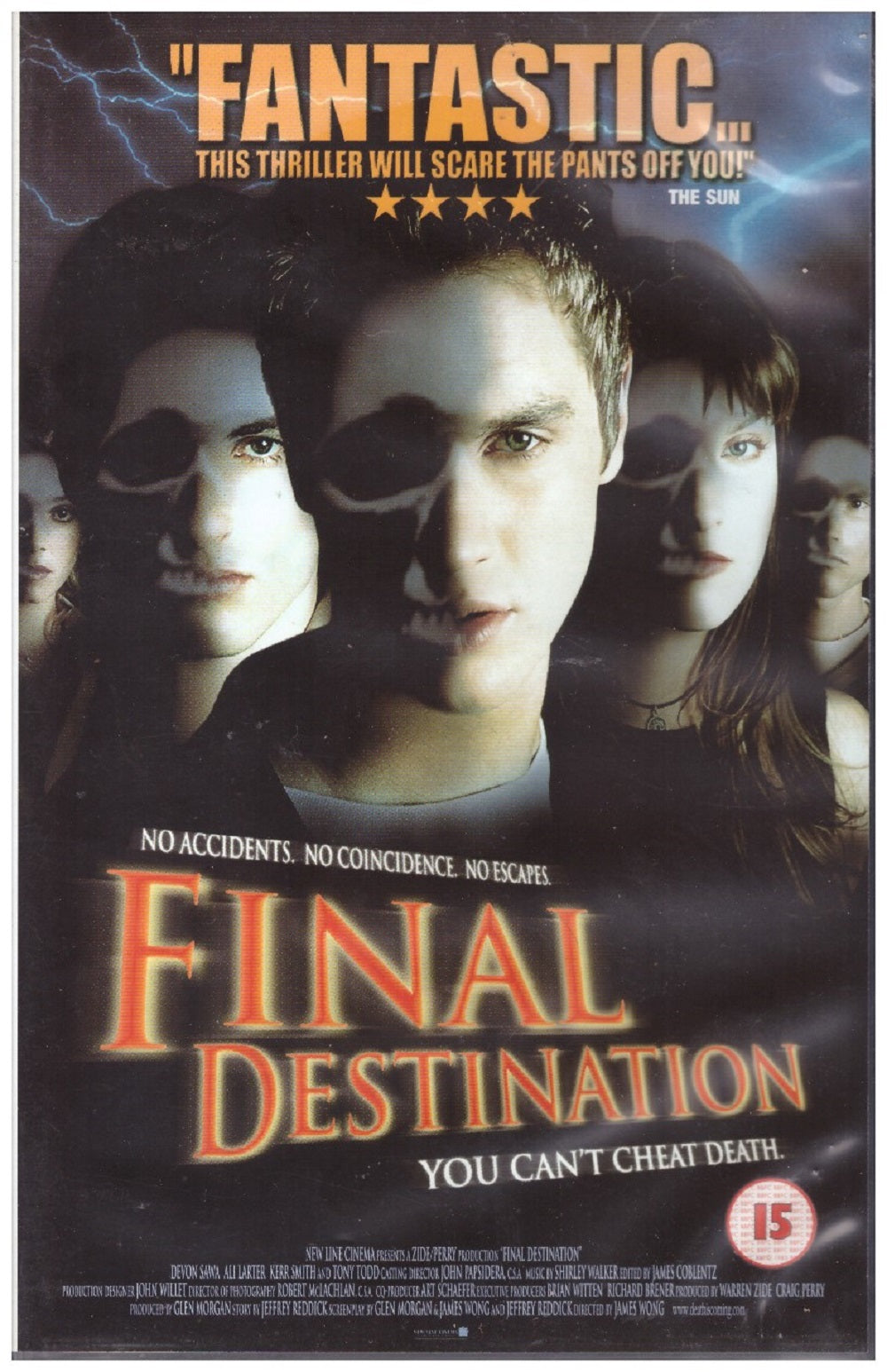 Final Destination VHS from Entertainment In Video (EVV 1508)