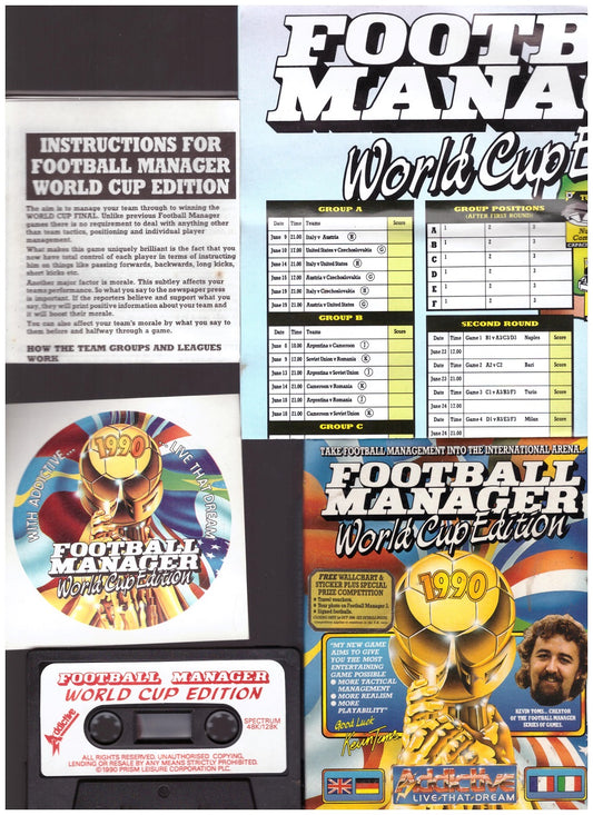 Football Manager World Cup Edition for ZX Spectrum from Addictive