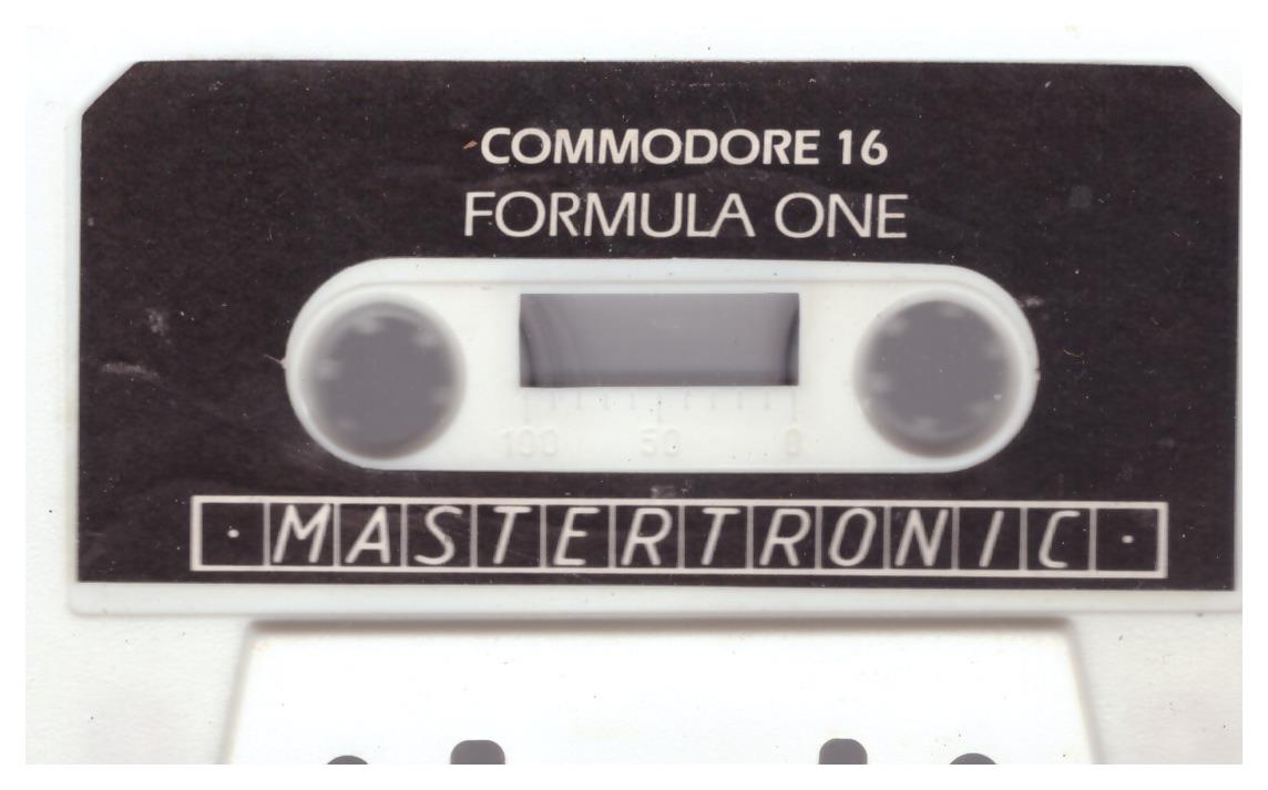 Formula 1 Simulator for Commodore 16/Plus 4 from Mastertronic