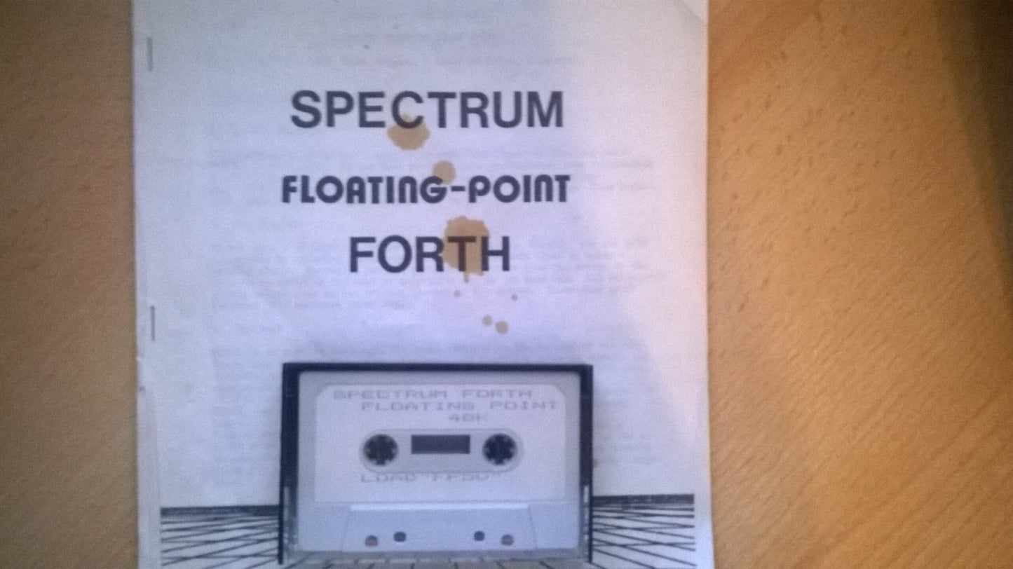 FP 50 Forth: Spectrum Floating-Point FORTH for ZX Spectrum from Mike Hampson/Lord Software