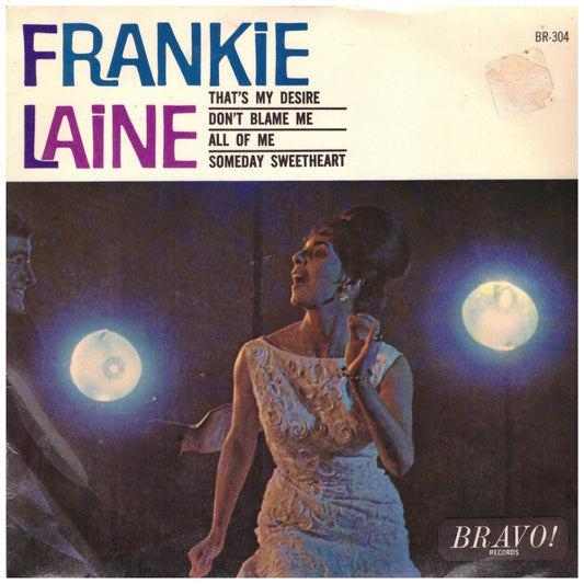 7" 45RPM Frankie Laine EP from Bravo Records (BR-304)