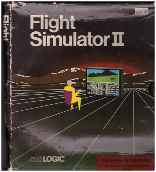 Flight Simulator II for Atari ST/STE – Vintage flight simulation by Sublogic with realistic flying experience and multiple aircraft options.