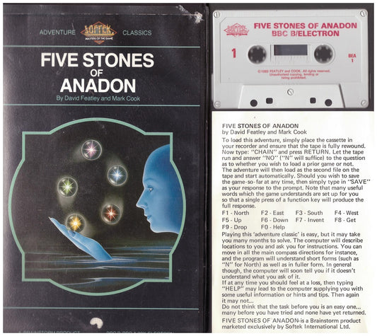 Five Stones Of Anadon for Acorn Electron/BBC Micro from Brainstorm/Softek (BEA2)