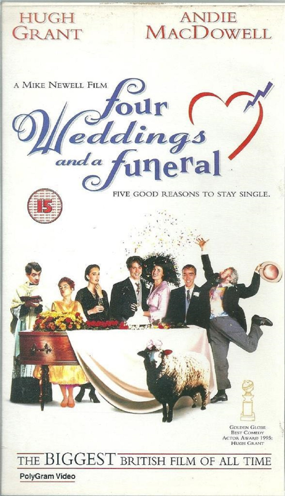 Four Weddings And A Funeral VHS from Polygram Video (6317683)