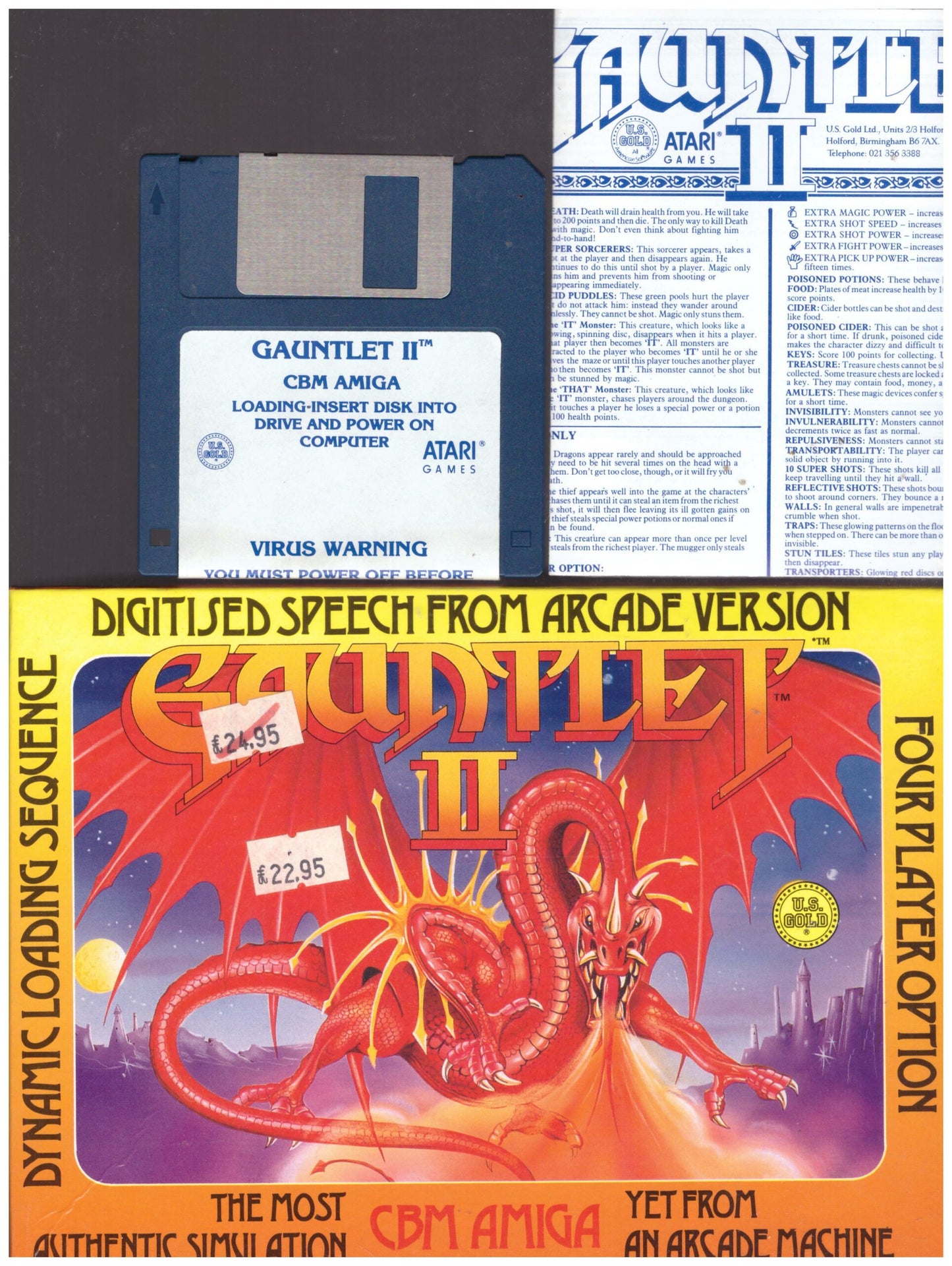 Gauntlet II for Commodore Amiga from U.S. Gold