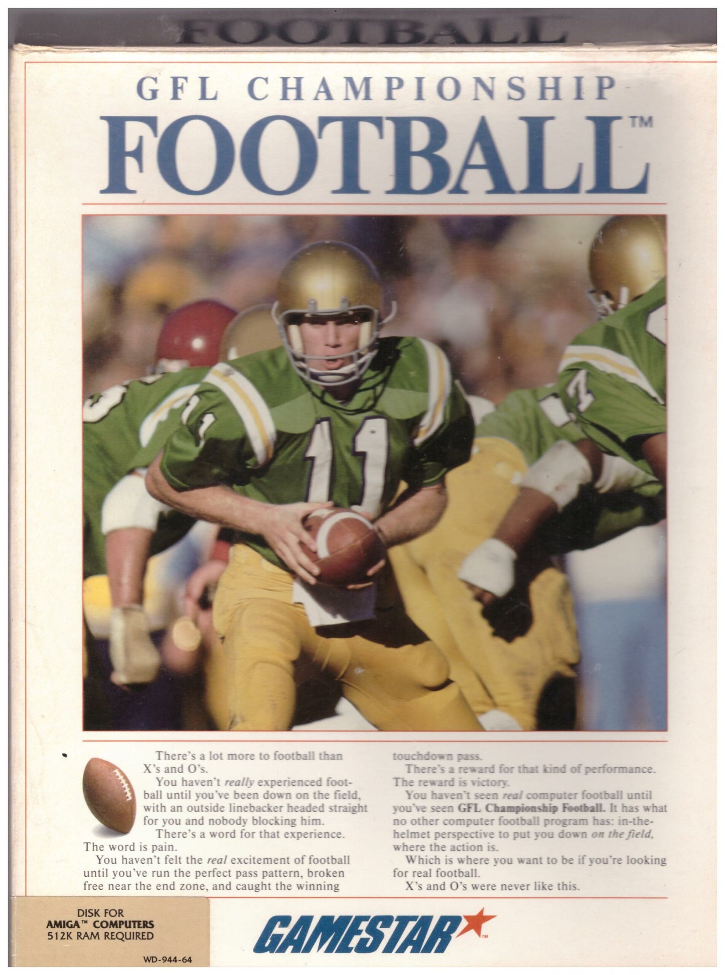 GFL Championship Football for Commodore Amiga from Gamestar