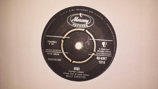 7" 45RPM Gigi/Trust In Me by Billy Eckstine from Mercury Records