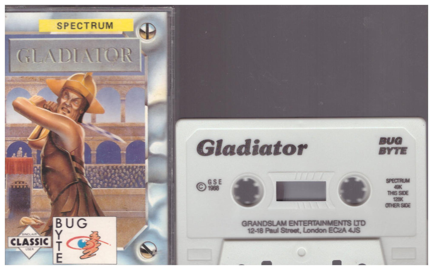 Gladiator for ZX Spectrum from Bug Byte