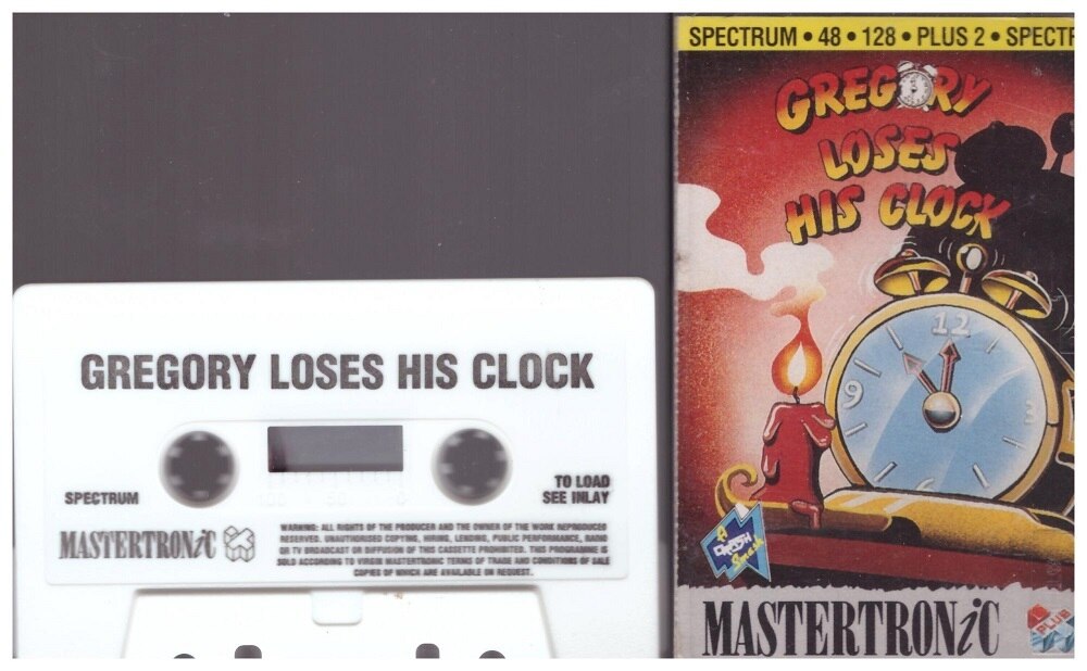 Gregory Loses His Clock for ZX Spectrum from Mastertronic Plus